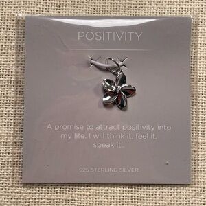 Origami Owl Core Silver Flower Charm Pendant